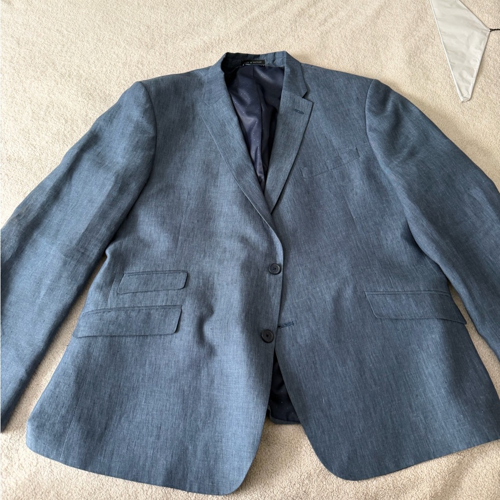 Tommy Hilfiger Navy Blazer with Polka Dot Lining